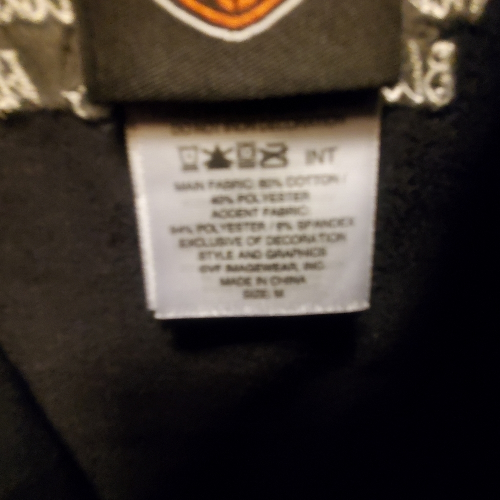 Ladies / Womens size M cap sleeve black Harley-Davidson top sheer on top back - Picture 8 of 10